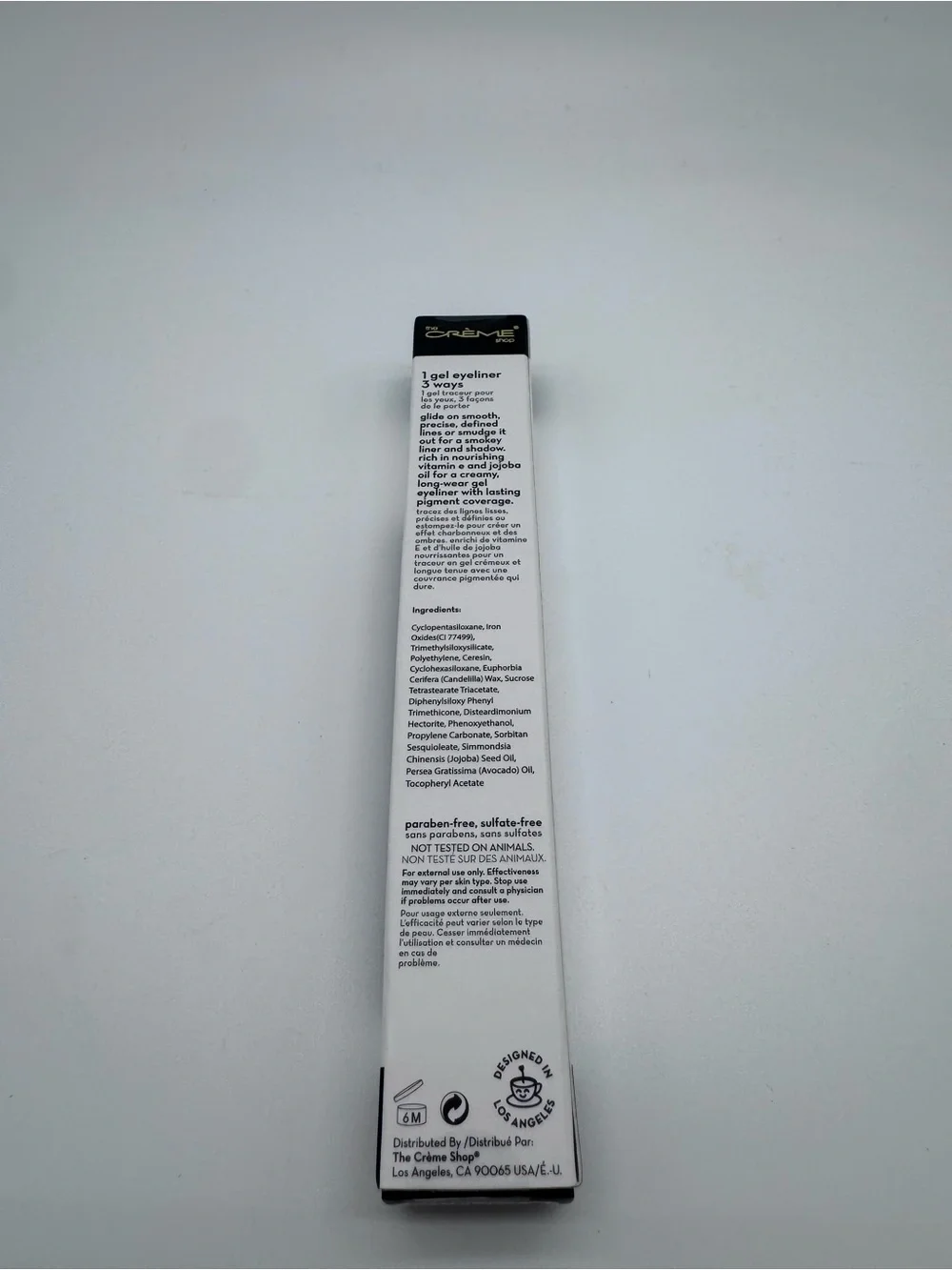 The Crème Shop 3-in-1 Chroma Gel Crème Eyeliner Obsidian Black Sealed